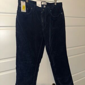 ROWM Men's Straight Corduroy Jeans in Dark Navy 34x30